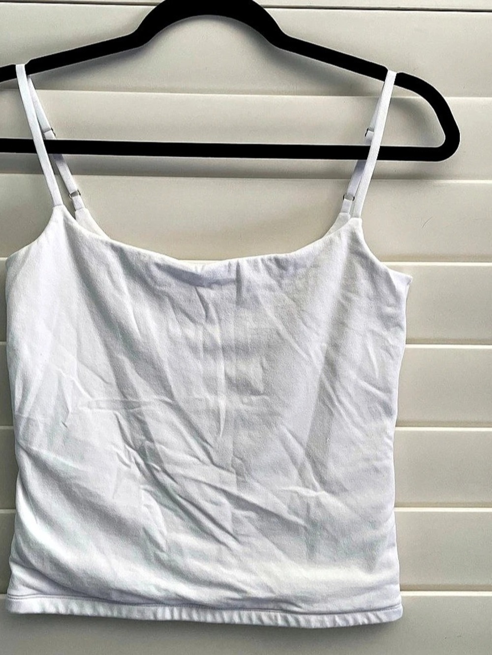 Abercrombie & Fitch Bra-Free 90s Cami White Camisole Medium